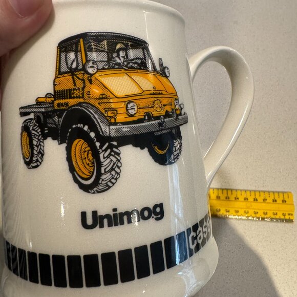 VINTAGE RARE - 1980s Mercedes Benz Unimog Truck Coffee Cup - Picture 4 of 10